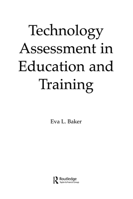 Technology Assessment in Education and Training 0805812474 Book Cover