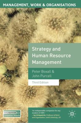 Strategy and Human Resource Management: Third E... 0230579353 Book Cover