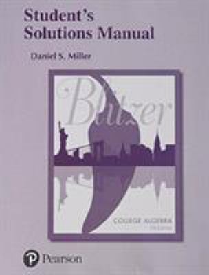 Student Solutions Manual for College Algebra 0134469275 Book Cover