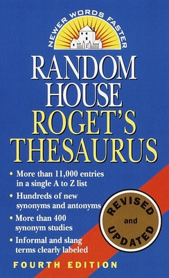 Random House Roget's Thesaurus B0072452UU Book Cover