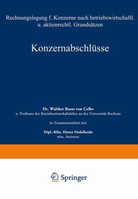 Konzernabschlüsse: Rechnungslegung Für Konzerne... [German] 3663007227 Book Cover