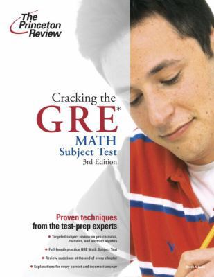 Cracking the GRE Math Subject Test 0375764917 Book Cover