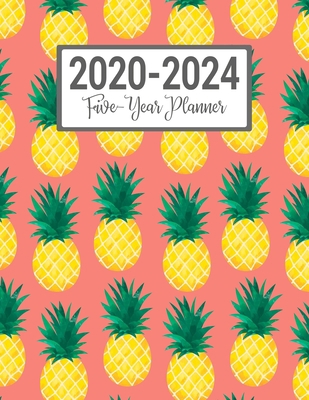 2020-2024 Five-Year Planner: Coral Tropical Pin... 1701584360 Book Cover