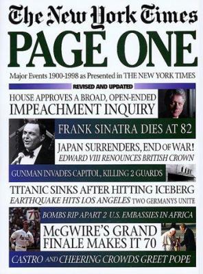 The New York Times Page One: Major Events 1900-... 1578660327 Book Cover