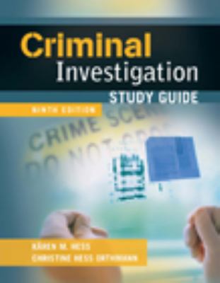 Study Guide for Criminal Investigation 1435469968 Book Cover