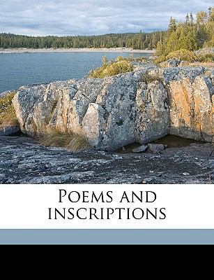 Poems and Inscriptions 1174921269 Book Cover