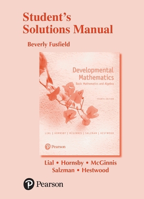 Student Solutions Manual for Developmental Math... 0134541367 Book Cover