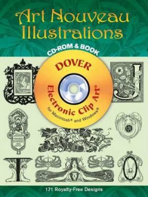 Art Nouveau Illustrations CD-ROM and Book (Dove... 0486997650 Book Cover