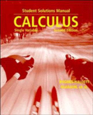 Calculus, Student Solutions Manual: Single Vari... 0471242608 Book Cover