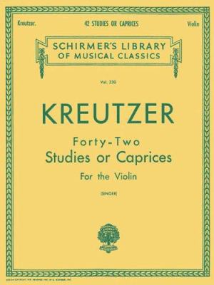 Kreutzer - 42 Studies or Caprices Violin Sheet ... B007NWWL50 Book Cover