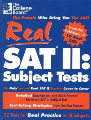 Real SAT II: Subject Tests: 2nd Edition 0874477034 Book Cover