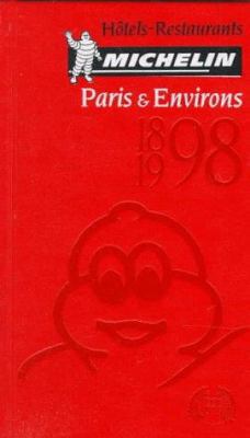 Michelin Red Guide Paris & Environs 1998 (2nd ed) 2060680891 Book Cover