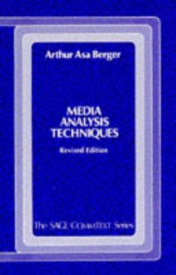 Media Analysis Techniques (Commtext Series) 0803943628 Book Cover