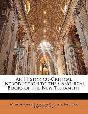 An Historico-Critical Introduction to the Canon... 1143239539 Book Cover