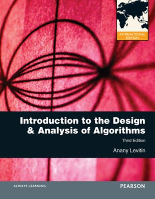 Introduction to the Design and Analysis of Algo... 027376411X Book Cover