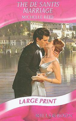 The De Santis Marriage [Large Print] 0263204731 Book Cover