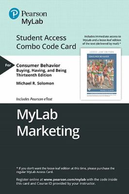 Mylab Marketing with Pearson Etext -- Combo Acc... 0135642264 Book Cover