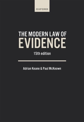 Modern Law of Evidence 15e 0198903804 Book Cover