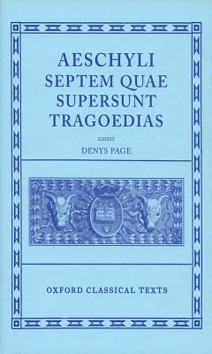 Septem Quae Supersunt Tragoediae 0198145705 Book Cover