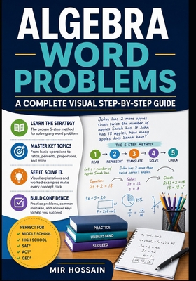 Algebra Word Problems: A Complete Visual Step-b... Book Cover