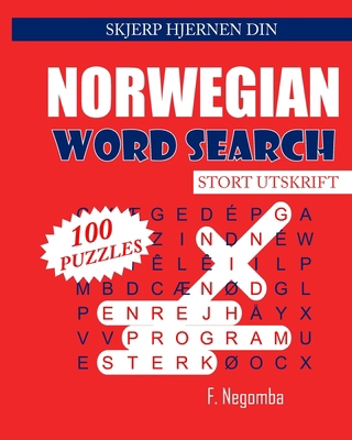 Norwegian Word Search [Norwegian] [Large Print] B08M8HXLZC Book Cover
