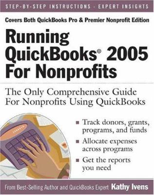 Running QuickBooks 2005 for Nonprofits: The Onl... 0972066969 Book Cover