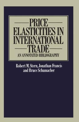 Price Elasticities in International Trade: An A... 1349031399 Book Cover