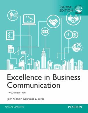 Excellence in Business Communication, Global Ed... 1292156651 Book Cover