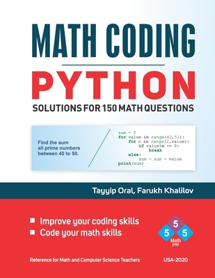 Math Coding: 150 Questions with solutions for P... B087SM44BK Book Cover