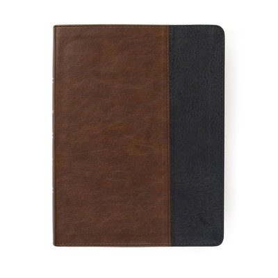 CSB Men of Character Bible, Brown/Black Leather... 1087730279 Book Cover