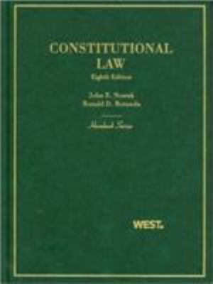 Constitutional Law (Hornbooks) 0314195998 Book Cover