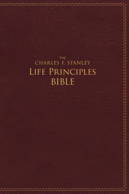 NIV, the Charles F. Stanley Life Principles Bib... 0718097084 Book Cover