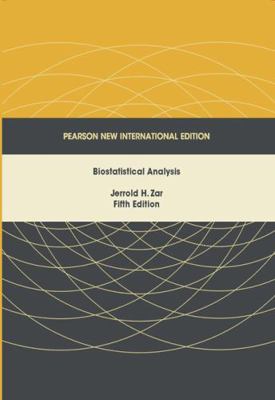 Biostatistical Analysis: Pearson New Internatio... 1292024046 Book Cover