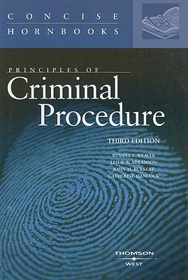 Principles of Criminal Procedure (Concise Hornb... 0314190929 Book Cover