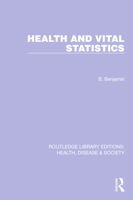 Health and Vital Statistics 1032251700 Book Cover