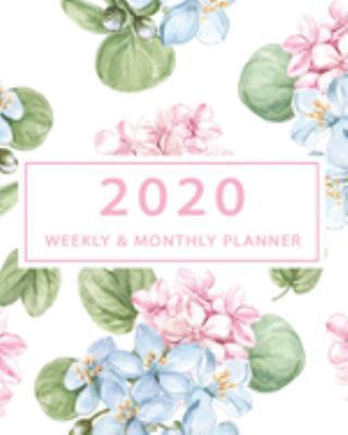 2020 Weekly and Monthly Planner: Calendar Schedule Academic Organizer Wide Lined Notebook with Hydrangea Floral Cover 1691204536 Book Cover