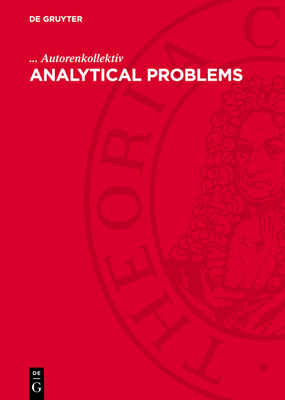 Analytical Problems 311274988X Book Cover