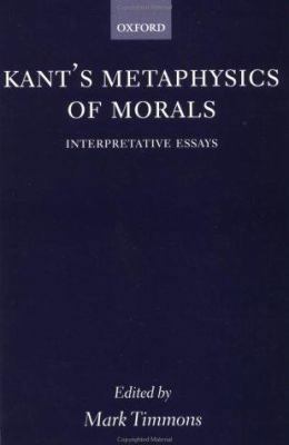 Kant's Metaphysics of Morals: Interpretative Es... 019825010X Book Cover