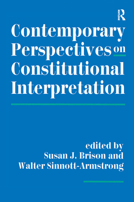 Contemporary Perspectives On Constitutional Int... 0367315181 Book Cover