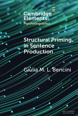 Structural Priming in Sentence Production 1009236695 Book Cover