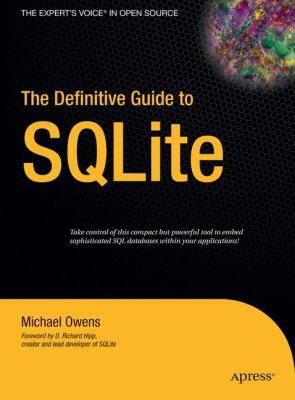 The Definitive Guide to SQLite 1590596730 Book Cover