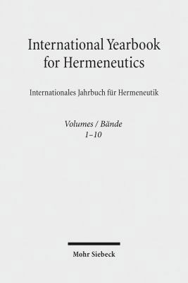 International Yearbook for Hermeneutics / Inter... [German] 3161556011 Book Cover