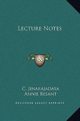 Lecture Notes 1169252451 Book Cover