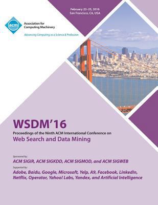 WSDM 16 9th ACM International Conference on Web... 1450344992 Book Cover