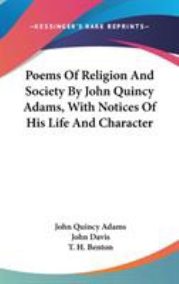 Poems Of Religion And Society By John Quincy Ad... 0548518289 Book Cover