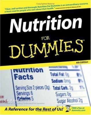 Nutrition for Dummies 0471798681 Book Cover