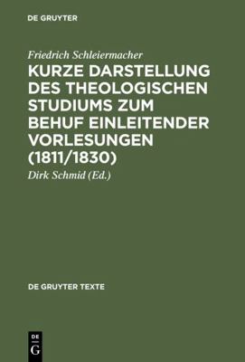 Kurze Darstellung des Theologischen Studiums Zu... [German] B0071ERVGO Book Cover