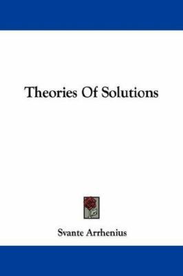 Theories Of Solutions 1432529234 Book Cover