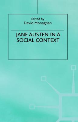 Jane Austen in a Social Context 0333271890 Book Cover