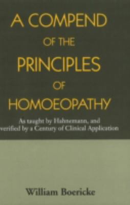 Compend of the Principles Homoeopathy 8131905985 Book Cover